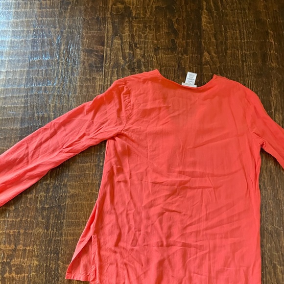 Michael Kors Tops | Michael Kors Coral Zipper Blouse - Picture 15 of 15